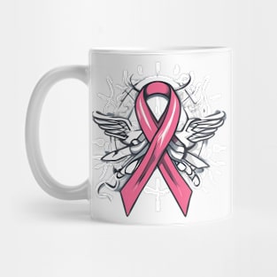 Cancer Ribbon Honoring the Chemo Nurses Mug